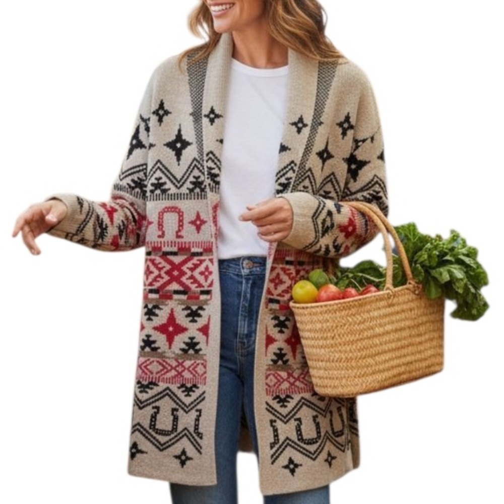 Lucky Brand Horseshoe Cardigan - Picture 12 of 13